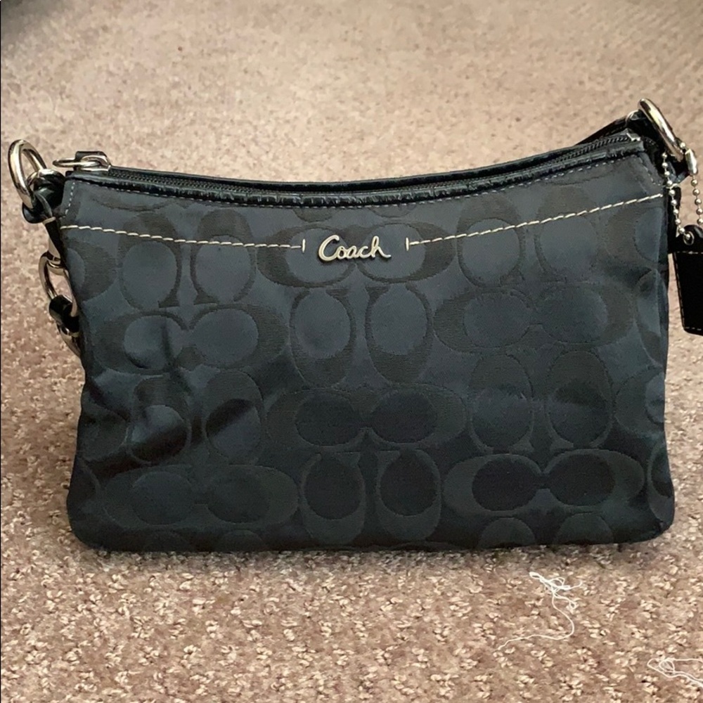 Used Black Coach Small Purse